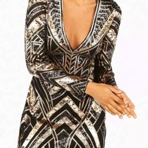 BN Express medium sequined gatsby dress